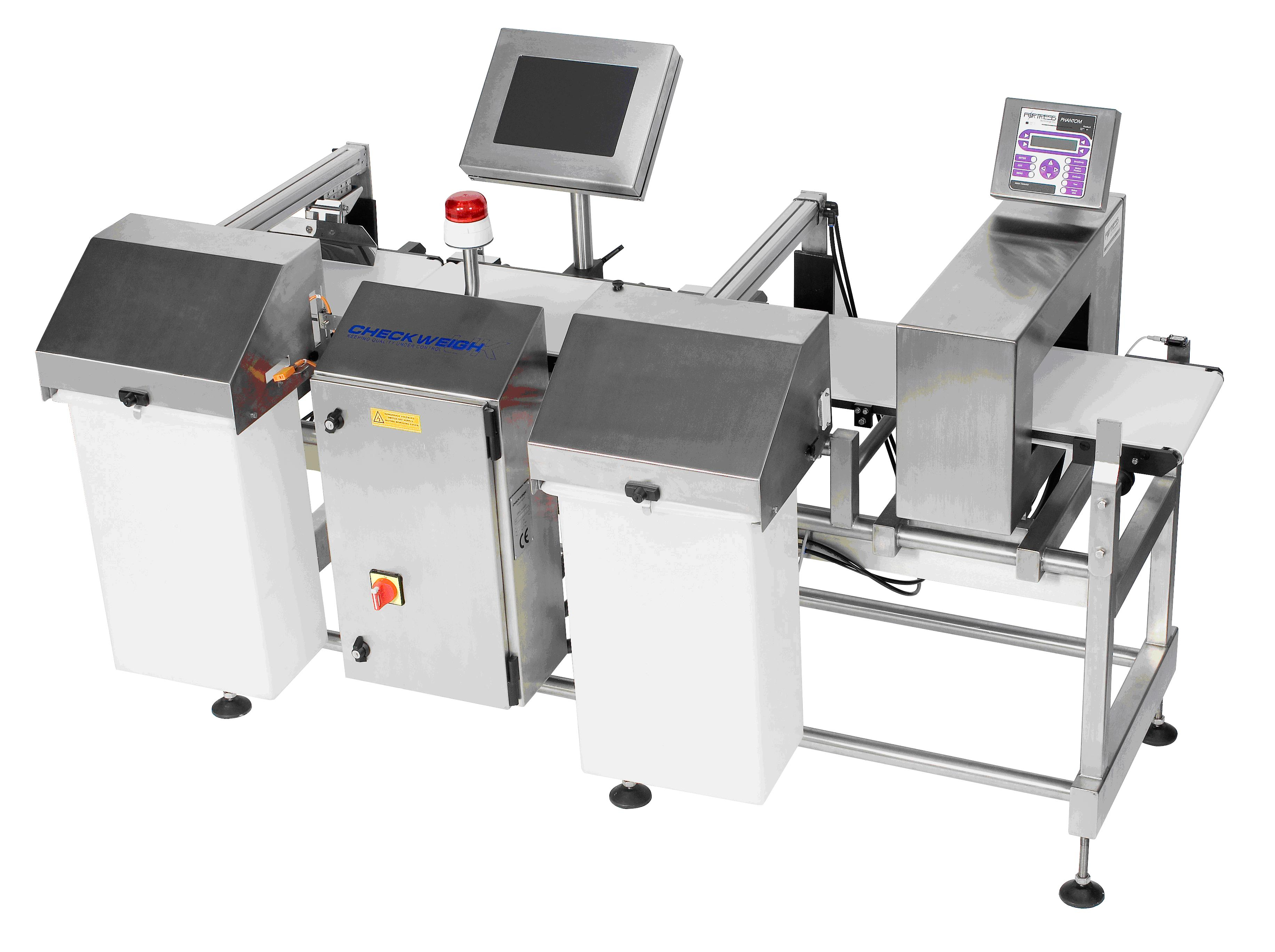 Fortress checkweigher and Phantom metal detector combination â€“ Fortress continues to focus on ease of use for operating and maintenance staff